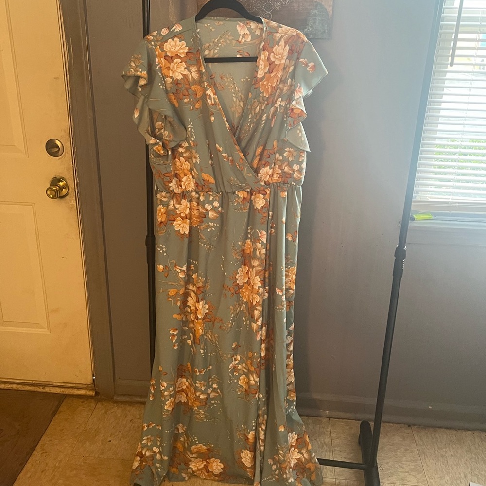 Teal dress